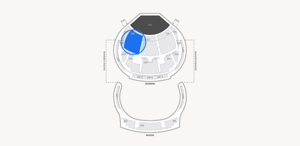 O Theatre at Bellagio Las Vegas Seating Chart
