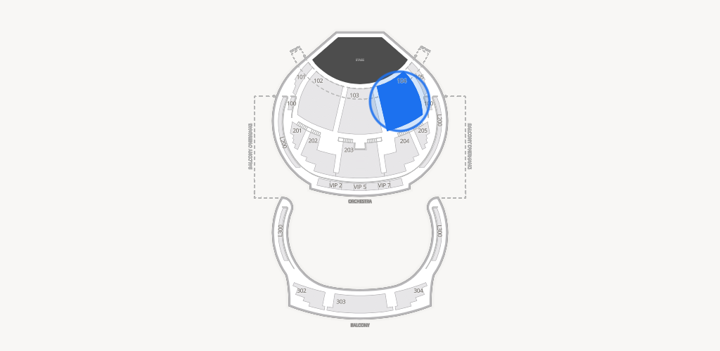 O Theatre at Bellagio Las Vegas Seating Chart