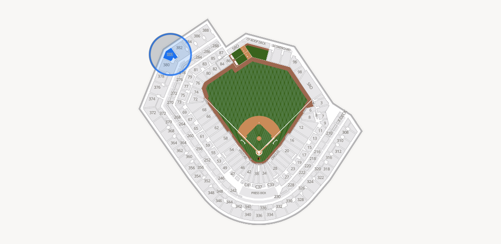 Oriole Park at Camden Yards Seating Chart