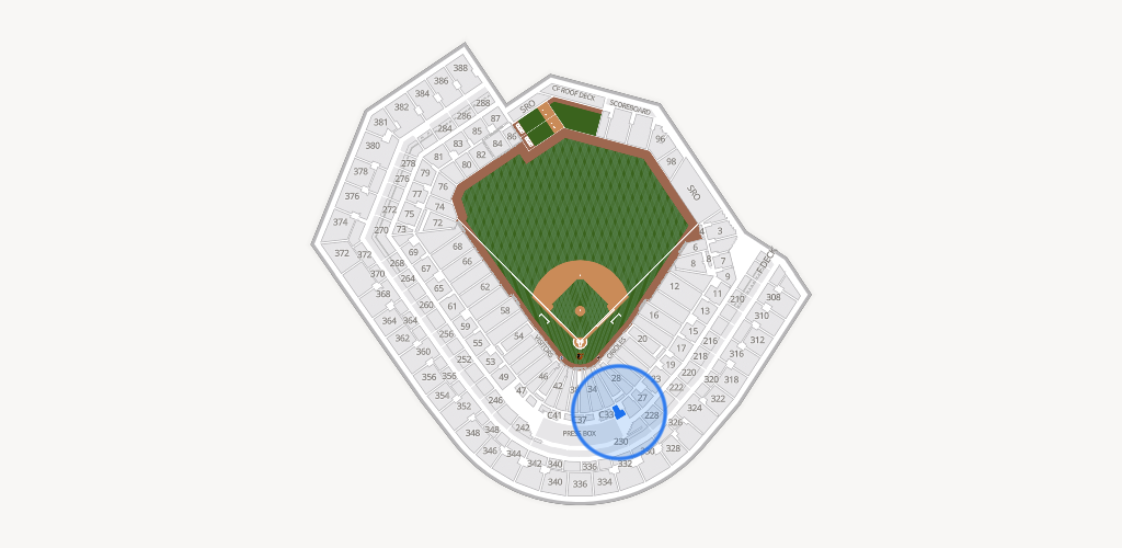 Oriole Park at Camden Yards Seating Chart