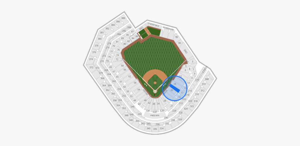 Oriole Park at Camden Yards Seating Chart