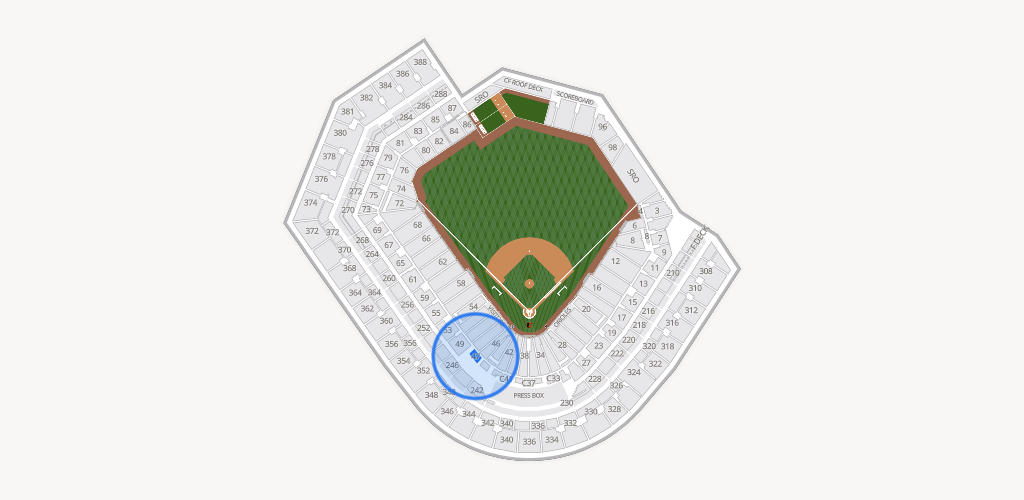 Oriole Park at Camden Yards Seating Chart
