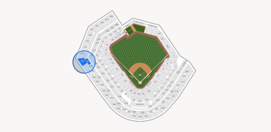 Oriole Park at Camden Yards Seating Chart