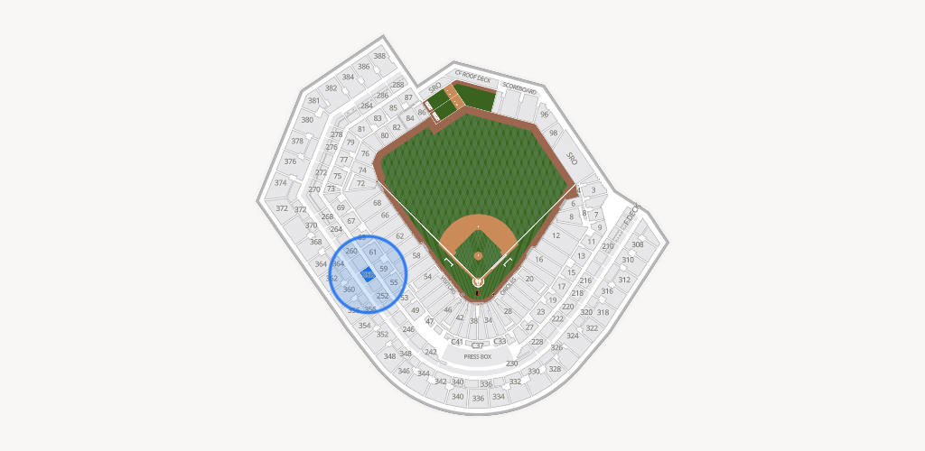 Oriole Park at Camden Yards Seating Chart