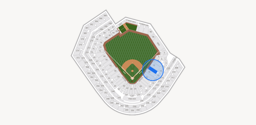 Oriole Park at Camden Yards Seating Chart