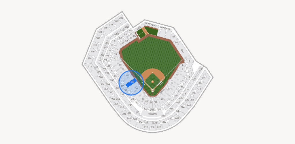 Oriole Park at Camden Yards Seating Chart