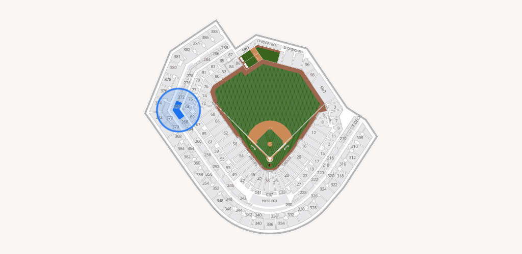 Oriole Park at Camden Yards Seating Chart