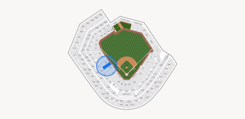 Oriole Park at Camden Yards Seating Chart