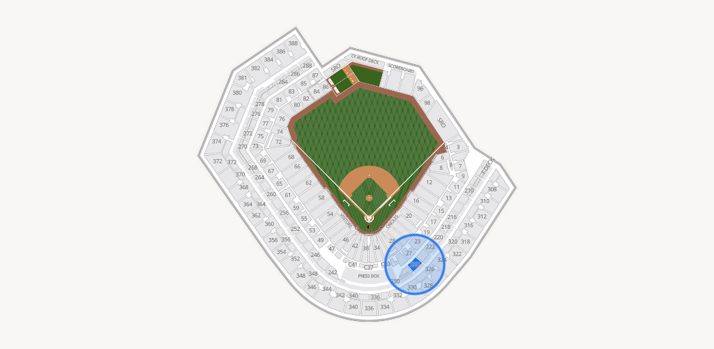 Oriole Park at Camden Yards Seating Chart