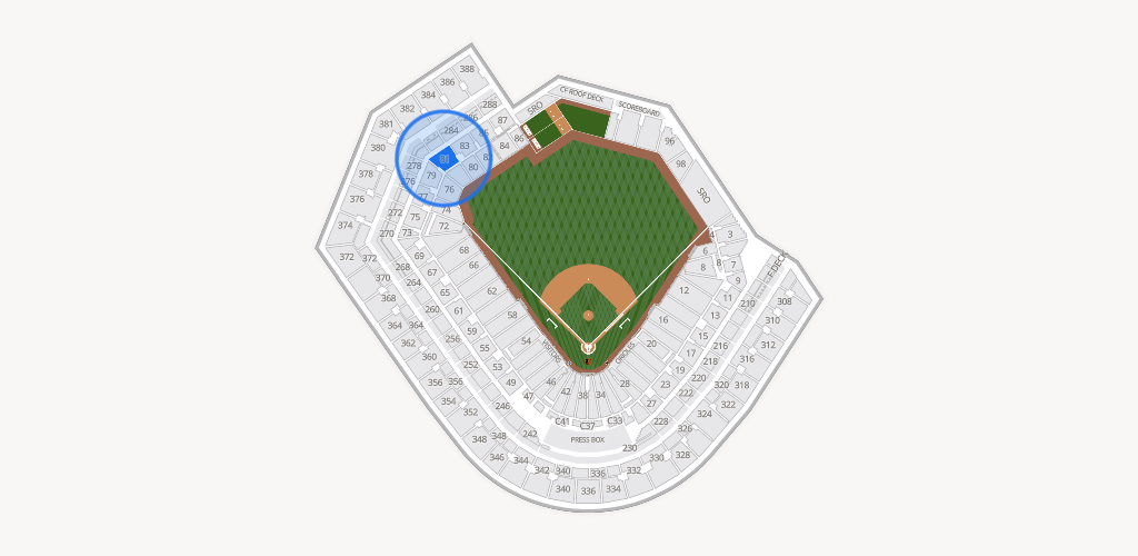 Oriole Park at Camden Yards Seating Chart