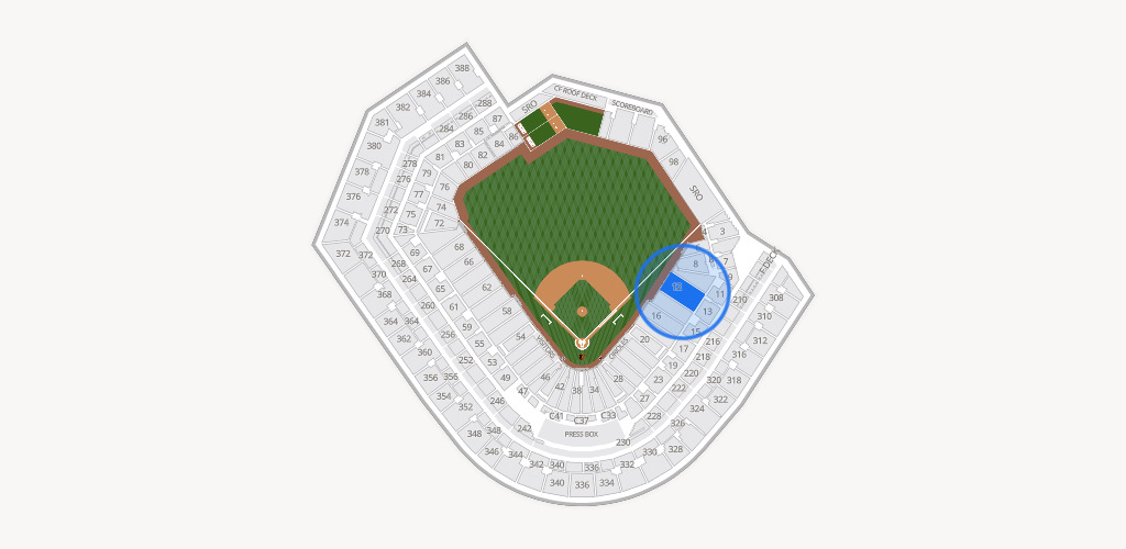 Oriole Park at Camden Yards Seating Chart
