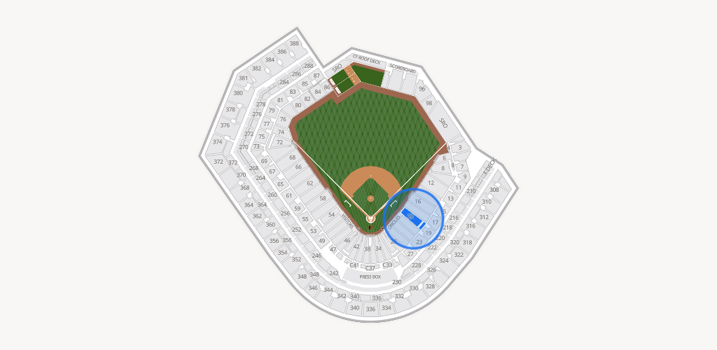 Oriole Park at Camden Yards Seating Chart