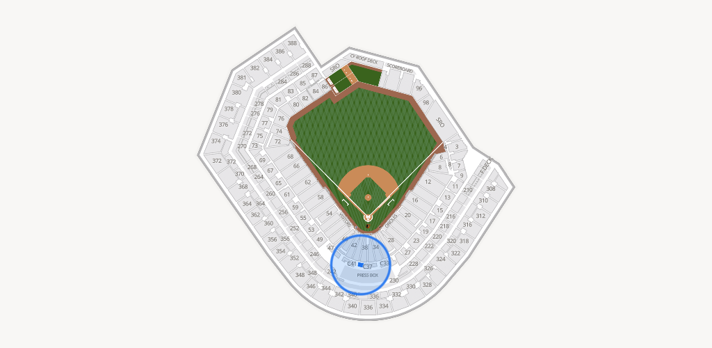 Oriole Park at Camden Yards Seating Chart