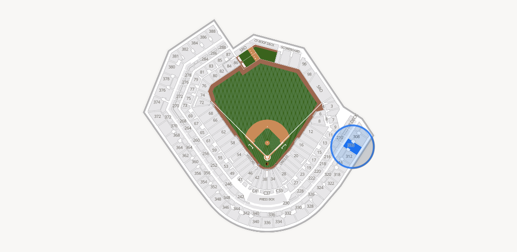 Oriole Park at Camden Yards Seating Chart