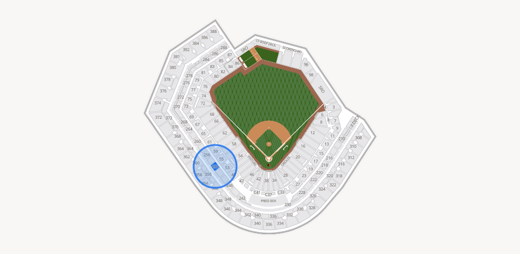 Oriole Park at Camden Yards Seating Chart