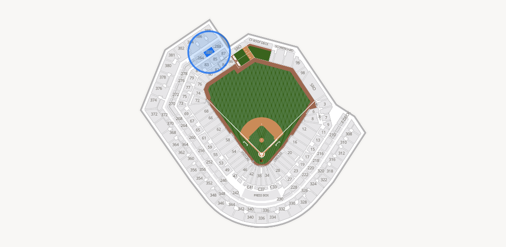 Oriole Park at Camden Yards Seating Chart