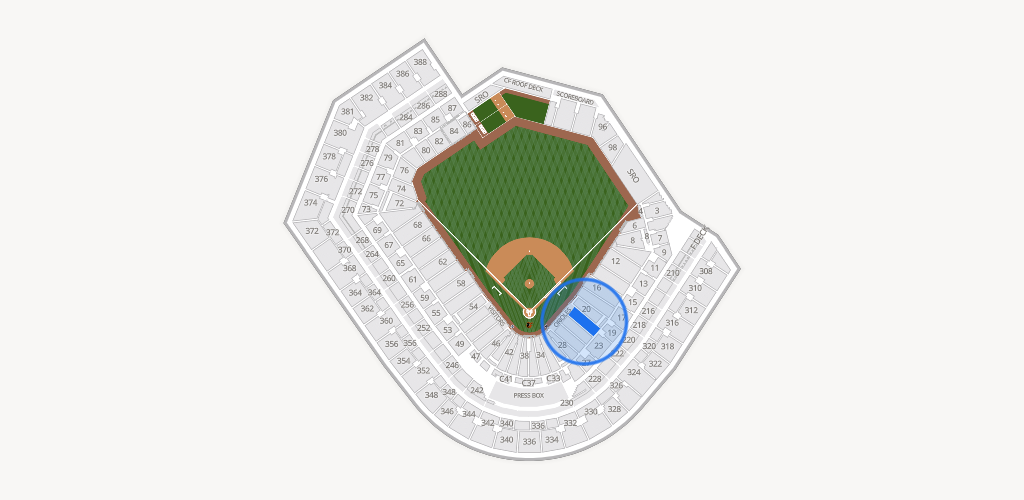 Oriole Park at Camden Yards Seating Chart