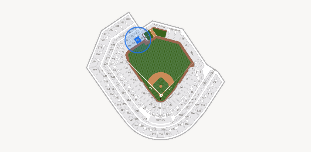 Oriole Park at Camden Yards Seating Chart