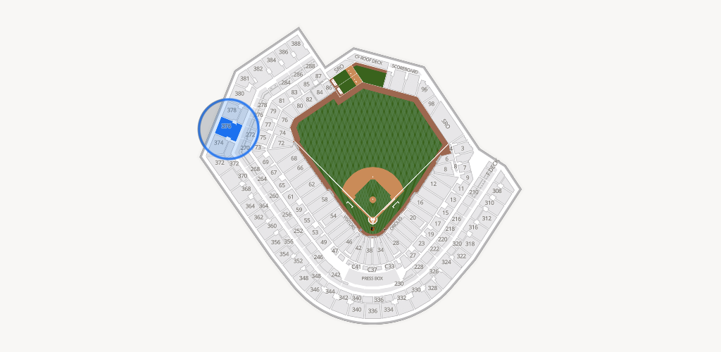 Oriole Park at Camden Yards Seating Chart