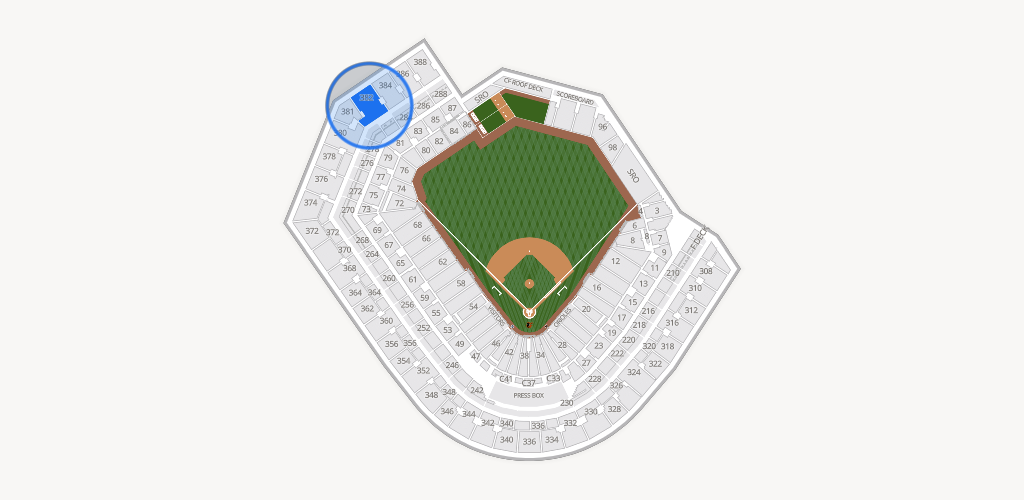 Oriole Park at Camden Yards Seating Chart