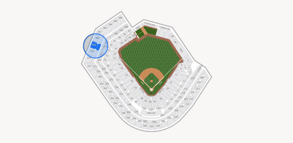 Oriole Park at Camden Yards Seating Chart