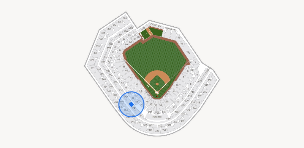 Oriole Park at Camden Yards Seating Chart