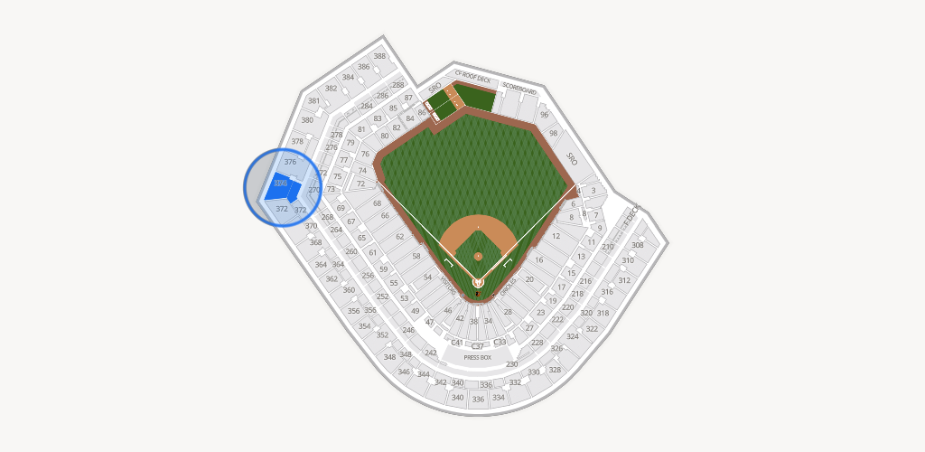 Oriole Park at Camden Yards Seating Chart