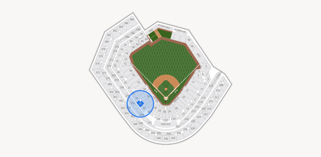 Oriole Park at Camden Yards Seating Chart