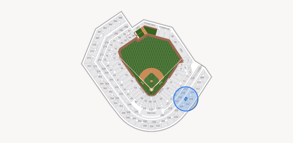 Oriole Park at Camden Yards Seating Chart