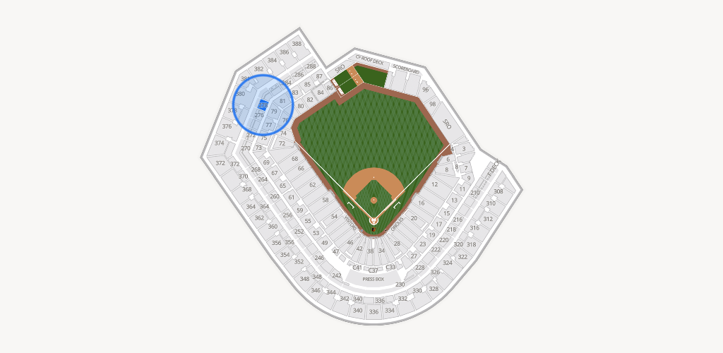 Oriole Park at Camden Yards Seating Chart