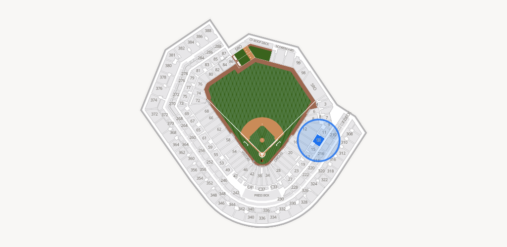Oriole Park at Camden Yards Seating Chart