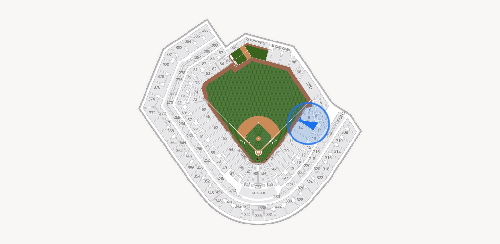 Oriole Park at Camden Yards Seating Chart