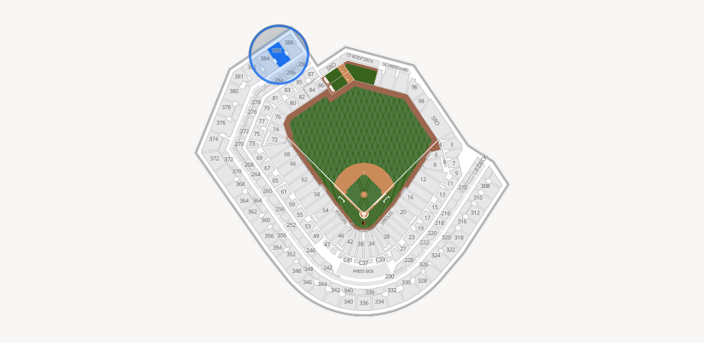 Oriole Park at Camden Yards Seating Chart