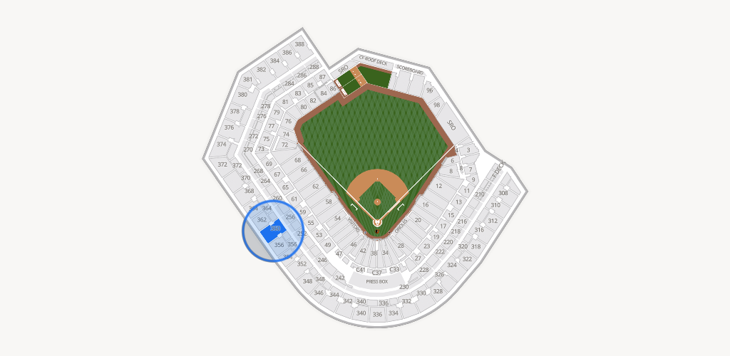Oriole Park at Camden Yards Seating Chart