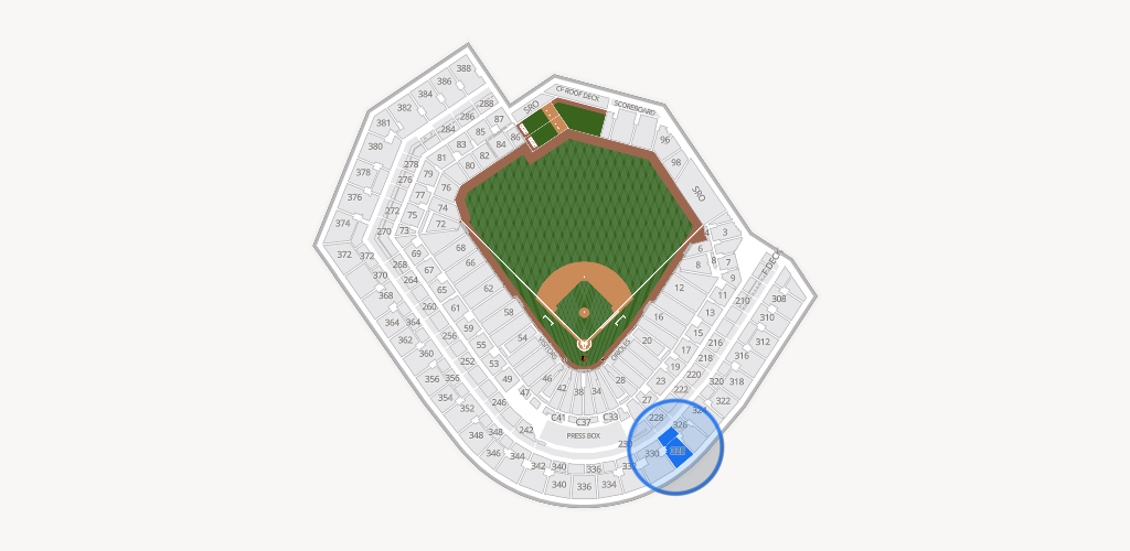 Oriole Park at Camden Yards Seating Chart