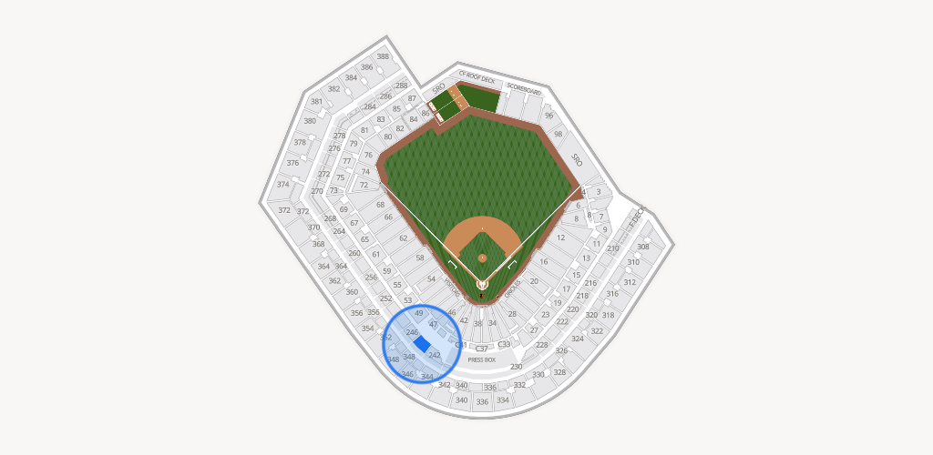 Oriole Park at Camden Yards Seating Chart