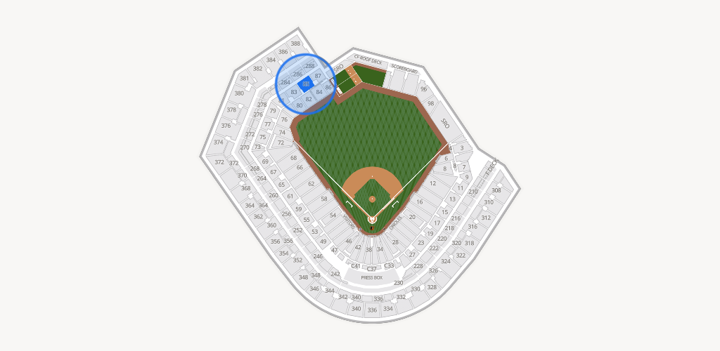 Oriole Park at Camden Yards Seating Chart