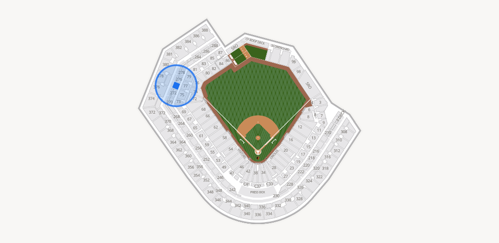 Oriole Park at Camden Yards Seating Chart