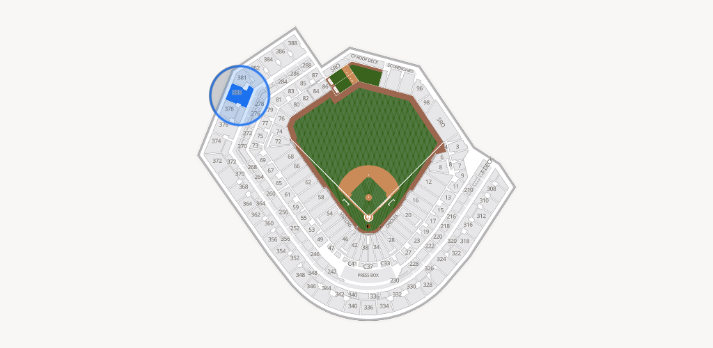 Oriole Park at Camden Yards Seating Chart