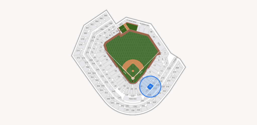 Oriole Park at Camden Yards Seating Chart