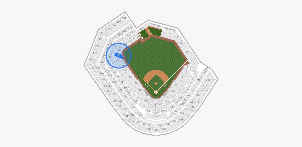 Oriole Park at Camden Yards Seating Chart