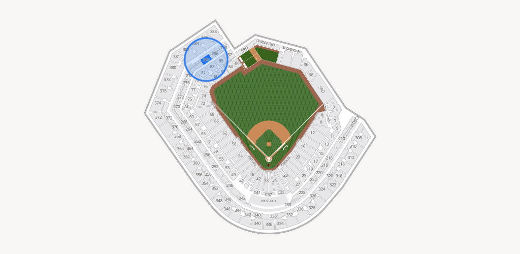 Oriole Park at Camden Yards Seating Chart