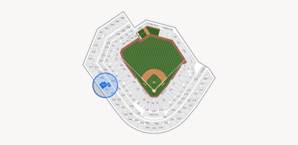 Oriole Park at Camden Yards Seating Chart