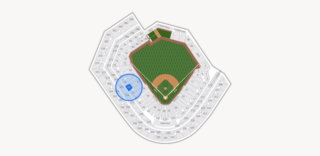 Oriole Park at Camden Yards Seating Chart