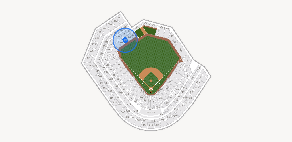 Oriole Park at Camden Yards Seating Chart