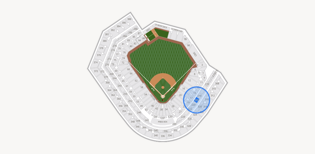 Oriole Park at Camden Yards Seating Chart