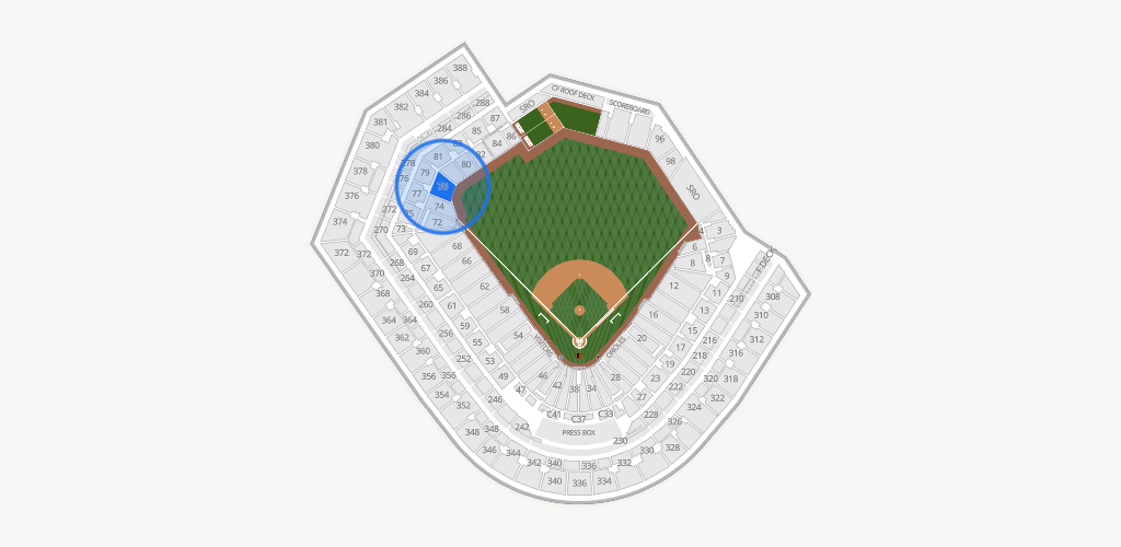 Oriole Park at Camden Yards Seating Chart
