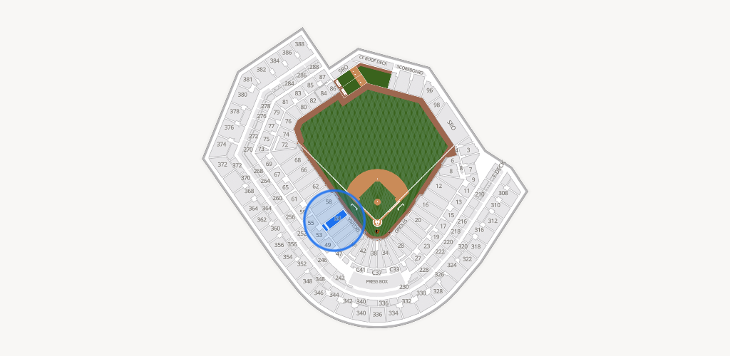 Oriole Park at Camden Yards Seating Chart