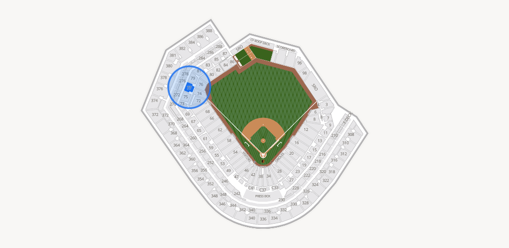 Oriole Park at Camden Yards Seating Chart
