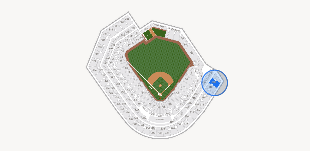 Oriole Park at Camden Yards Seating Chart